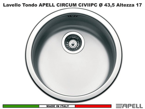 Lavello pozzetto tondo apell - tondo,